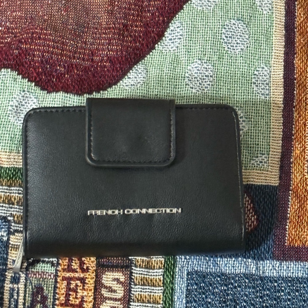 French Connection Black Leather Accessory